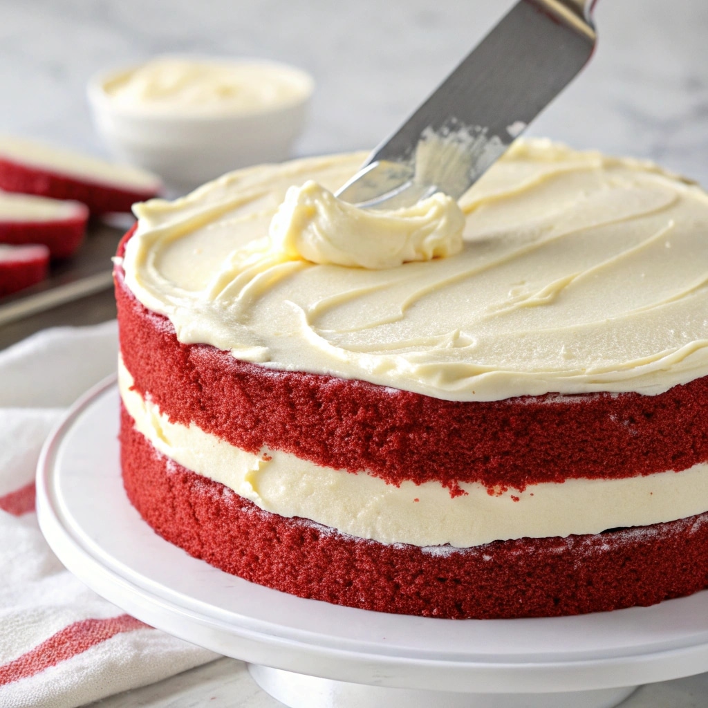 frosting red velvet cake