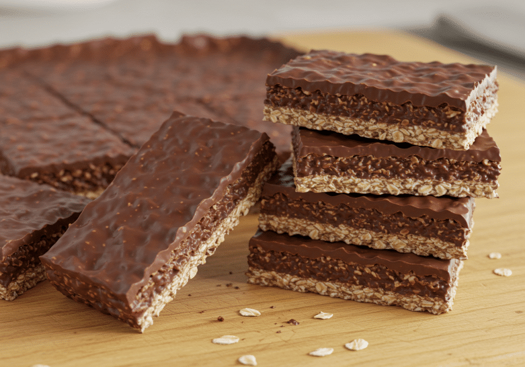 no bake chocolate oat bars