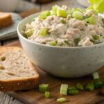 easy tuna salad with mayo, celery, and relish