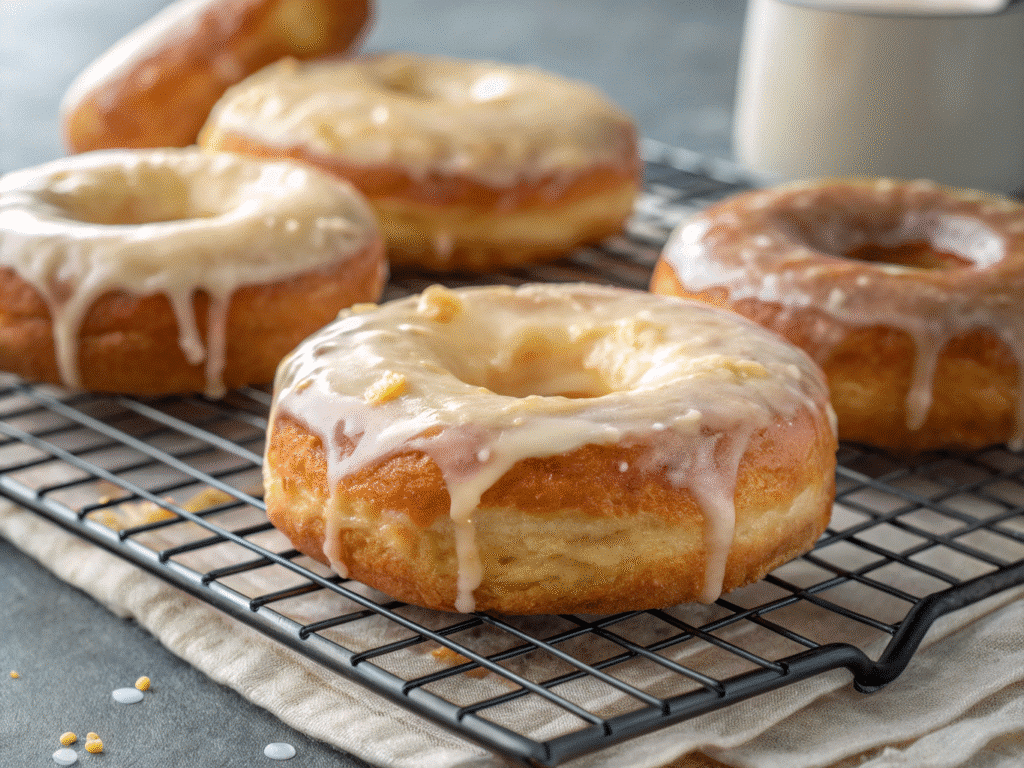 Homemade glazed donuts for National Donut Day 2025